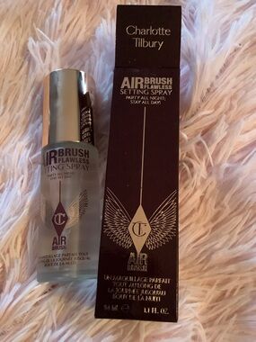 New Charlotte Tilbury Airbrush Flawless Setting Spray Travel 1.1 Fl Oz - 0.34 mL